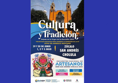 Todo listo para la Feria Cultura y Tradición de San Andrés Cholula 2023