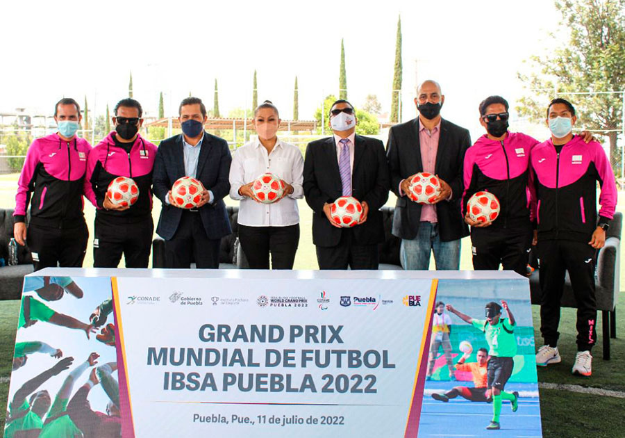 Todo listo para el Gran Prix Mundial de Futbol IBSA Puebla 2022
