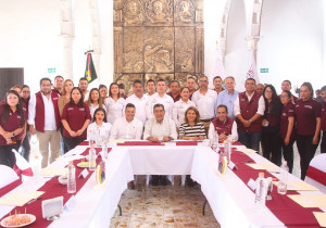 Sostiene Sergio Salomón reunión con autoridades del Tetela de Ocampo