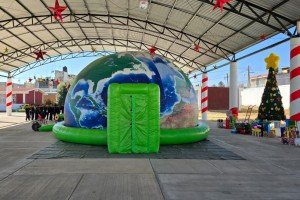 Lleva CEASPUE actividades de Domo del Agua a niñas y niños de Huejotzingo