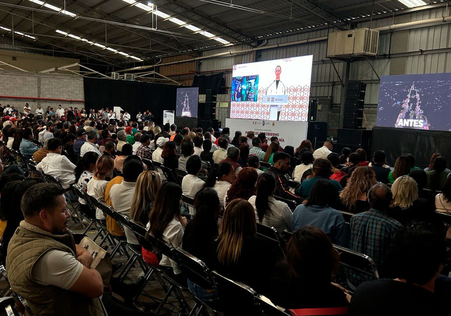 Escuchan a Claudia Sheinbaum cinco mil personas en Guanajuato y Michoacán