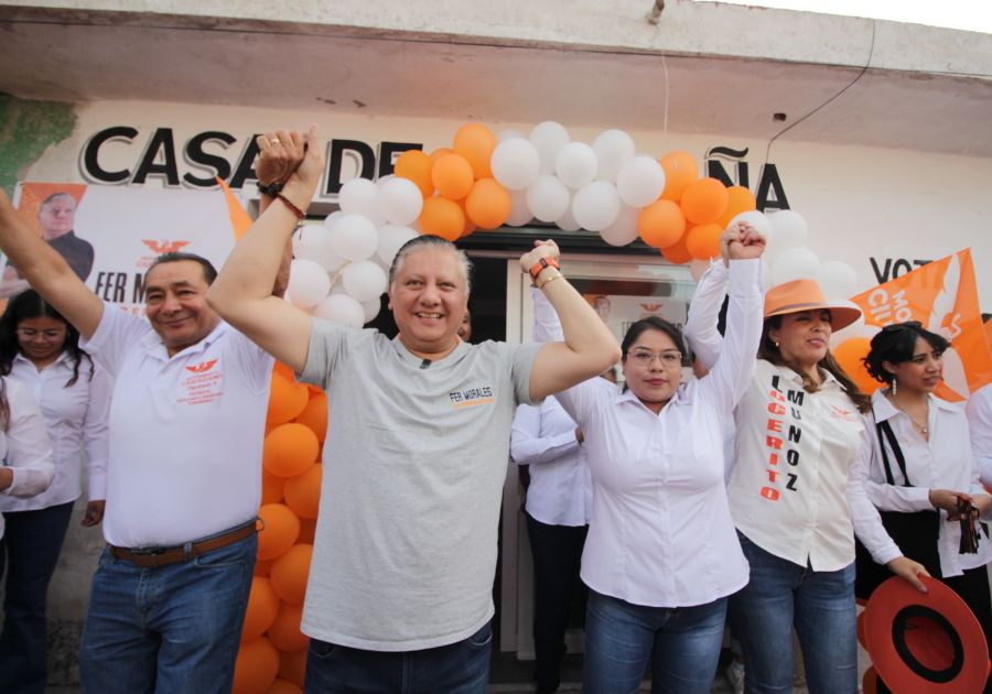 Fernando Morales y Berenice Portillo llegan con la ola Naranja a Xoxtla