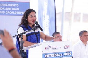 Mejora Lupita Cuautle conexión hacia la Vía Atlixcáyotl con entrega de obra