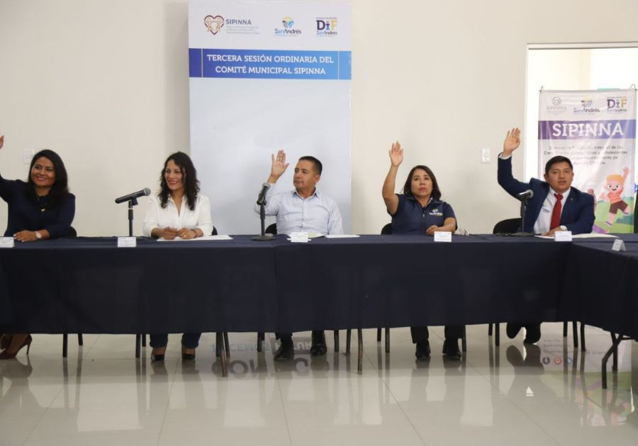 Realiza Ayuntamiento de San Andrés Cholula la Tercera Sesión Ordinaria del SIPINNA