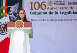Sheinbaum defiende soberanía nacional durante aniversario 106 de la Columna de la Legalidad