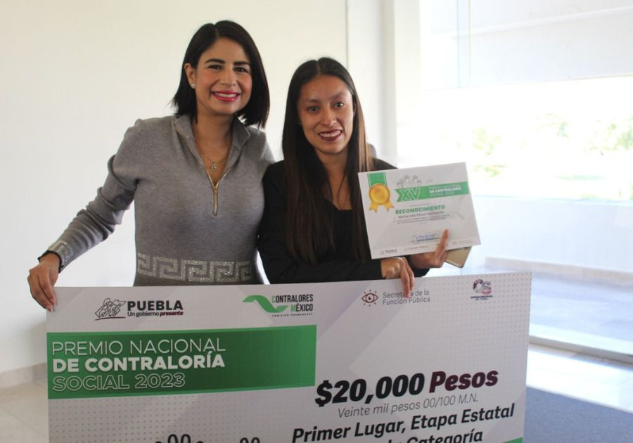 Personas acreditadas por Ayuntamiento de Puebla ganan Premio de Contraloría Social