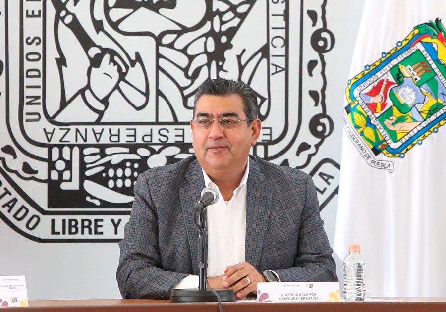 Puebla, sede del convenio nacional 2023 del fondo de aportación para seguridad: Sergio Salomón