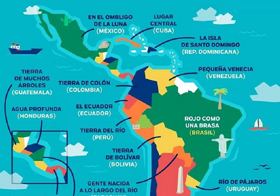 Latinoamérica mapa 