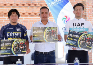 Presenta Mundo Tlatehui Carrera Ciclista San Andrés Cholula 2023