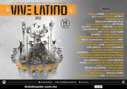 Dan a conocer el cartel de la XXIII edición del Vive Latino