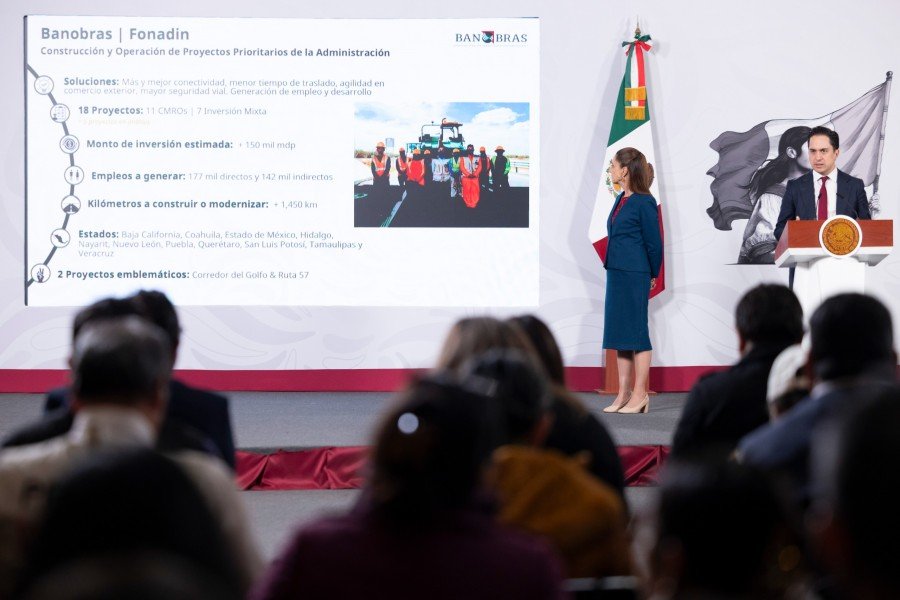 Claudia Sheinbaum anuncia histórico programa carretero con inversión de 397 mil MDP
