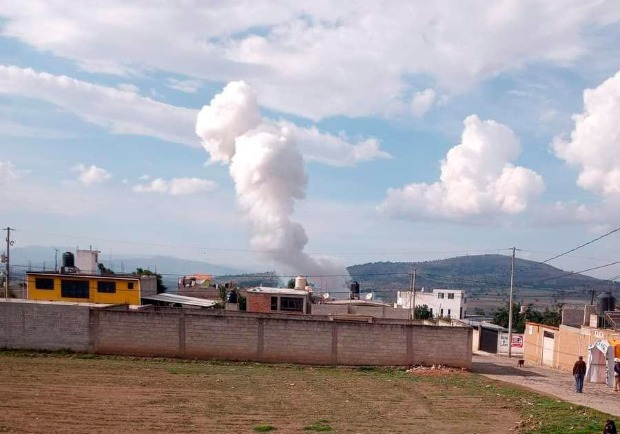 Tres muertos deja explosión de polvorín en Sanctorum, Tlaxcala