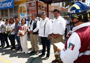 Fortalece Puebla cultura de prevención ante sismos; Sergio Salomón encabeza Primer Simulacro Nacional