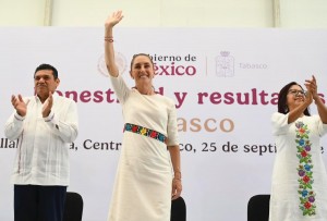 Todo lo que requiera Tabasco, aquí vamos a estar, dice Sheinbaum en Tabasco