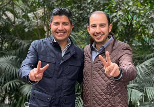 Sobre política y Puebla hablaron ERP y Marko Cortés