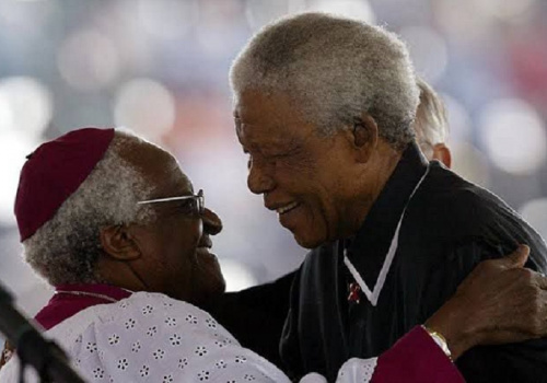 Desmond Tutu y Nelson Mandela