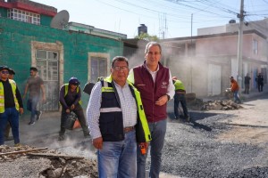 Avanza Pepe Chedraui con programa Bacheando Puebla en Minerales de Guadalupe
