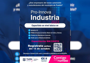 Brindará Ayuntamiento de Puebla capacitaciones en Centro de Innovación y Diseño Industrial