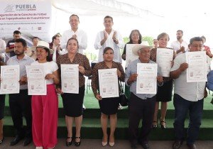 Inaugura Sergio Salomón cancha de futbol rápido en Tepeyahualco de Cuauhtémoc