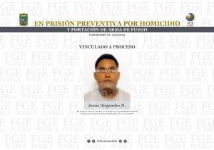 En prisión preventiva por homicidio y portación de arma de fuego