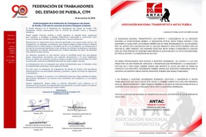 Alertan por posibles bloqueos carreteros este lunes; CTM Puebla pide privilegiar el diálogo