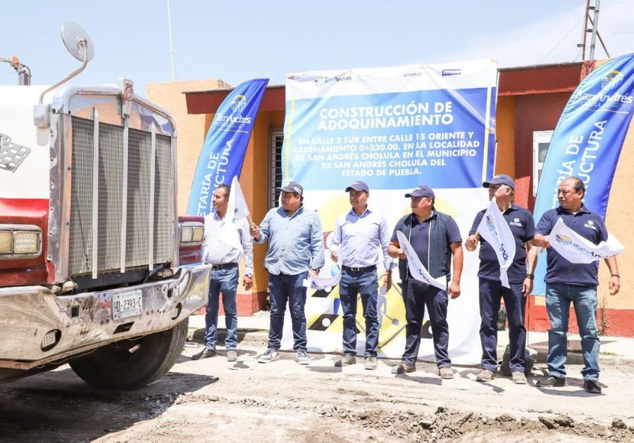Arranca Tlatehui obras en juntas auxiliares de San Andrés Cholula