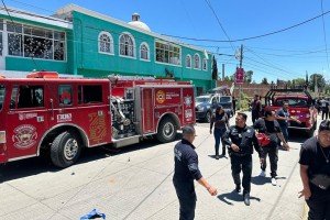Protección Civil, Bomberos y Seguridad Pública acuden de inmediato a explosión en Cuautlancingo