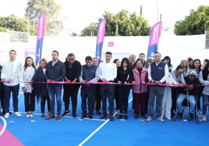 Inaugura Ayuntamiento de Puebla rehabilitación del Deportivo Las Aves
