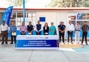 Inaugura Mundo Tlatehui dos aulas didácticas en el preescolar Roberto Owen