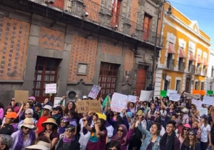 Marcha mujeres Puebla 