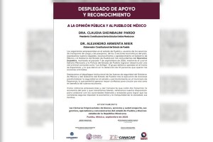 Cámaras empresariales respaldan Operativo Enjambre y acciones de seguridad en Puebla
