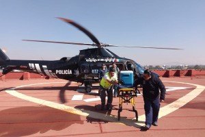 Con helicópteros al servicio de la salud, Puebla garantiza atención oportuna con 31 traslados