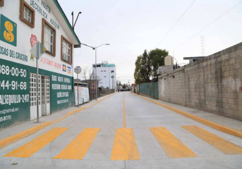 Concluyen rehabilitación de calle en Totimehuacan