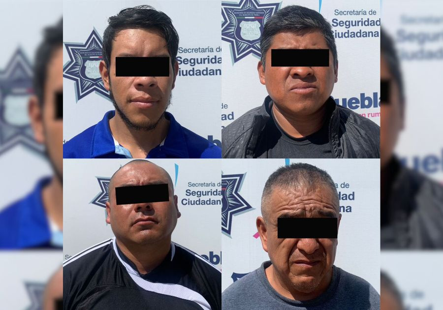 Captura Policía Municipal de Puebla a 4 integrantes de “Los Chicanos”