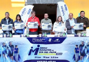 Presenta Mundo Tlatehui el Medio Maratón del Día del Papá 2024