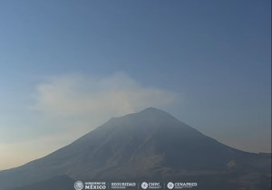 Volcán Popocatépetl registró 379 exhalaciones en las últimas 24 horas