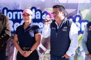 Realiza Lupita Cuautle jornada de reforestación en telesecundaria de la inspectoría Emiliano Zapata