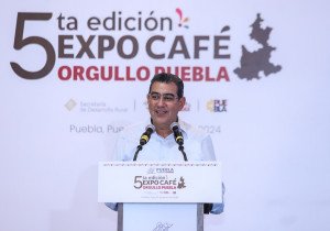 Inaugura Sergio Salomón 5ª edición de la expo café orgullo Puebla