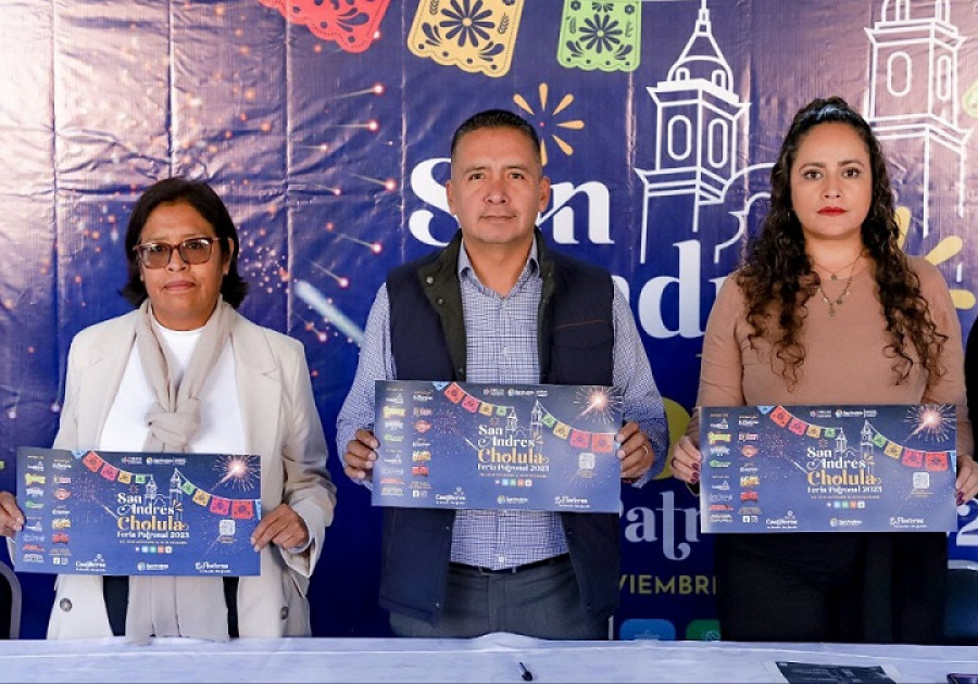 Presenta Mundo Tlatehui actividades de la feria patronal San Andrés Cholula 2023
