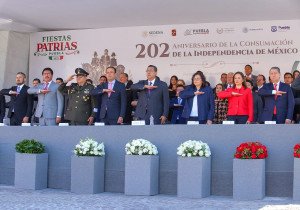 En Ceremonia por Consumación de Independencia de México, Sergio Salomón llama a fortalecer valores y unidad