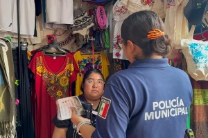 Fortalece Tonantzin Fernández acciones para prevenir extorsiones en comercios de San Pedro Cholula
