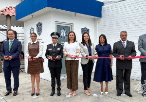 Inaugura Gaby Bonilla Sala de Lactancia y Memorial al Policía Caído de la Policía Auxiliar