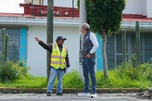 Intensifica Gobierno de Pepe Chedraui trabajos de bacheo en el Barrio El Refugio