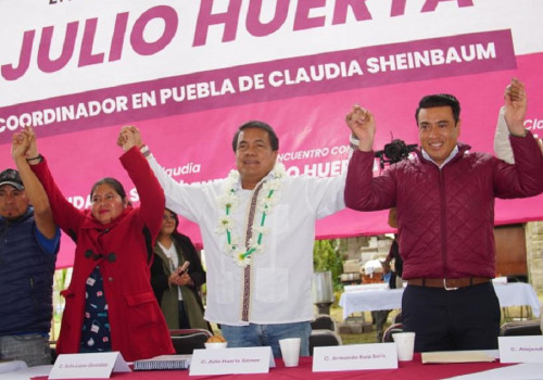 Julio Huerta instala Asambleas por la Unidad en El Verde, Cuautlancingo, Coronango y Libres
