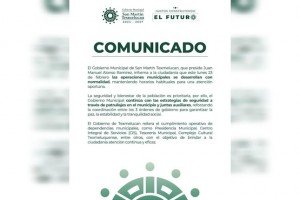 San Martín Texmelucan opera con normalidad y refuerza estrategias de seguridad