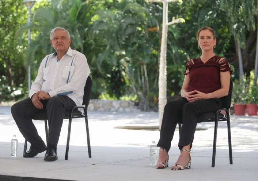 Andrés Manuel López Obrador y Beatriz Gutiérrez Mueller