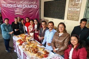 Encabeza Tonantzin Fernández una exitosa edición más del tradicional Trueque de San Pedro Cholula