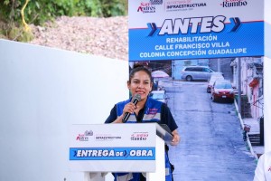 Vialidades dignas para San Andrés Cholula: Lupita Cuautle entrega rehabilitación de calle en Concepción Guadalupe