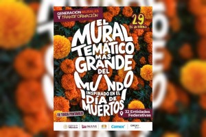 El gobierno de México convoca a las y los jóvenes a crear el mural temático más grande del mundo e impulsa la formación de una nueva generación de muralistas mexicanos