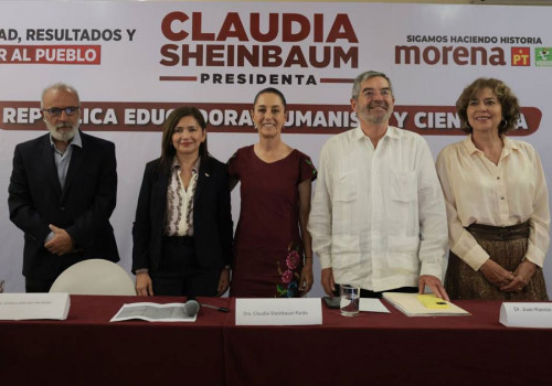 Claudia Sheinbaum presenta el eje República Educadora, Humanista y Científica